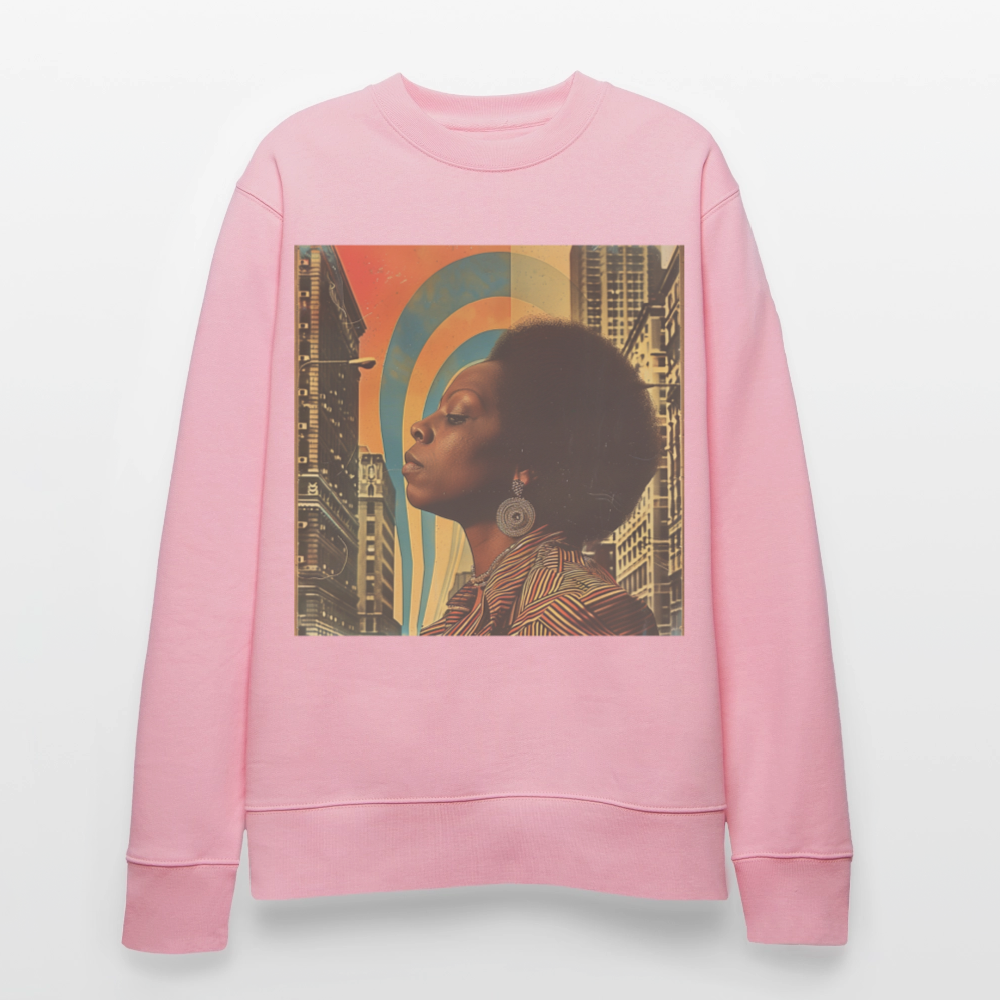 Jazz in the Moonlight, Ekologisk sweatshirt CHANGER unisex från Stanley/Stella - ljusrosa