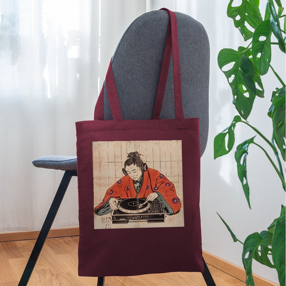 Echo från Edo, Tygväska - vinröd