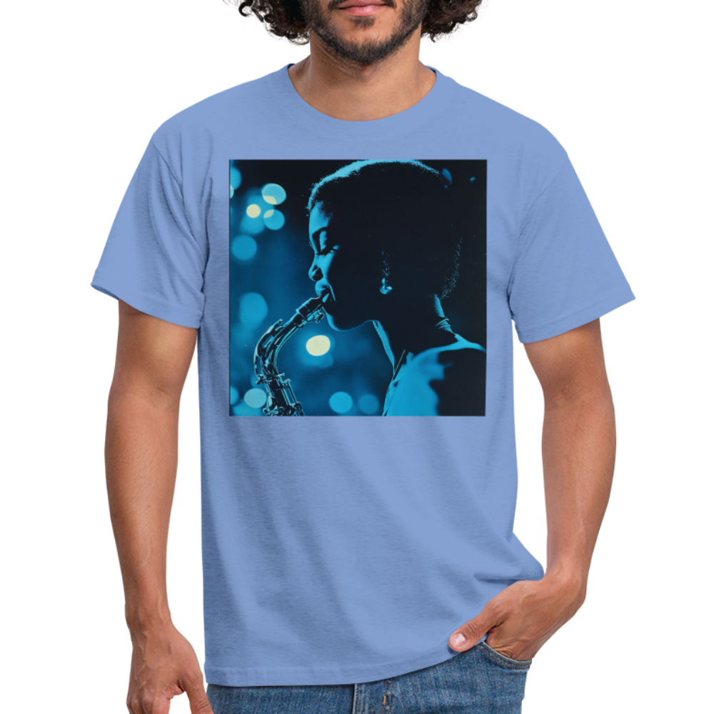 Blå toner i skymningen, T-shirt herr - carolina blue