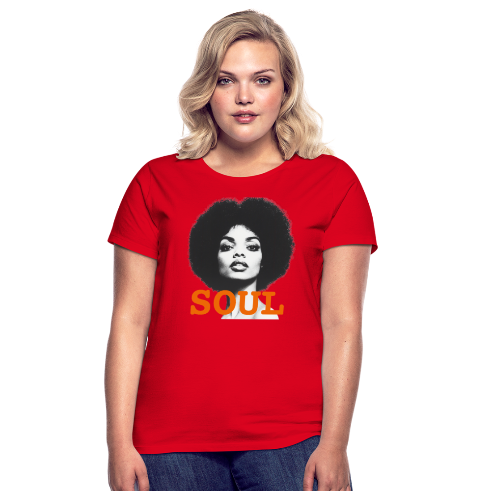 Soul PWR, T-shirt dam - röd