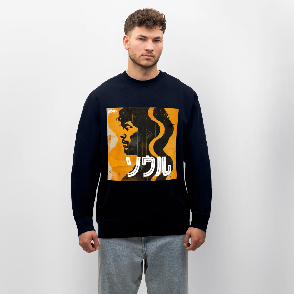 Nippon Grooves, Ekologisk sweatshirt CHANGER unisex från Stanley/Stella - marinblått