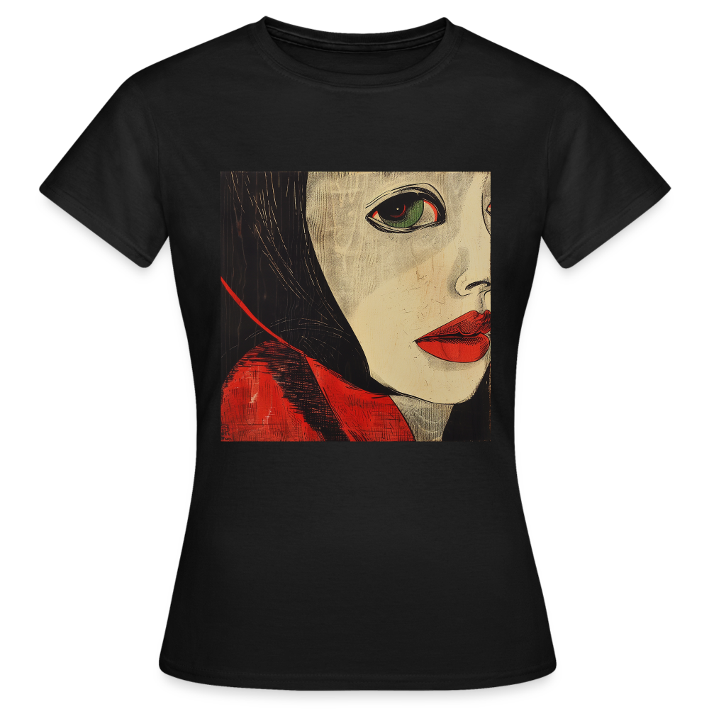 Fiskarfruns öga, T-shirt dam - svart