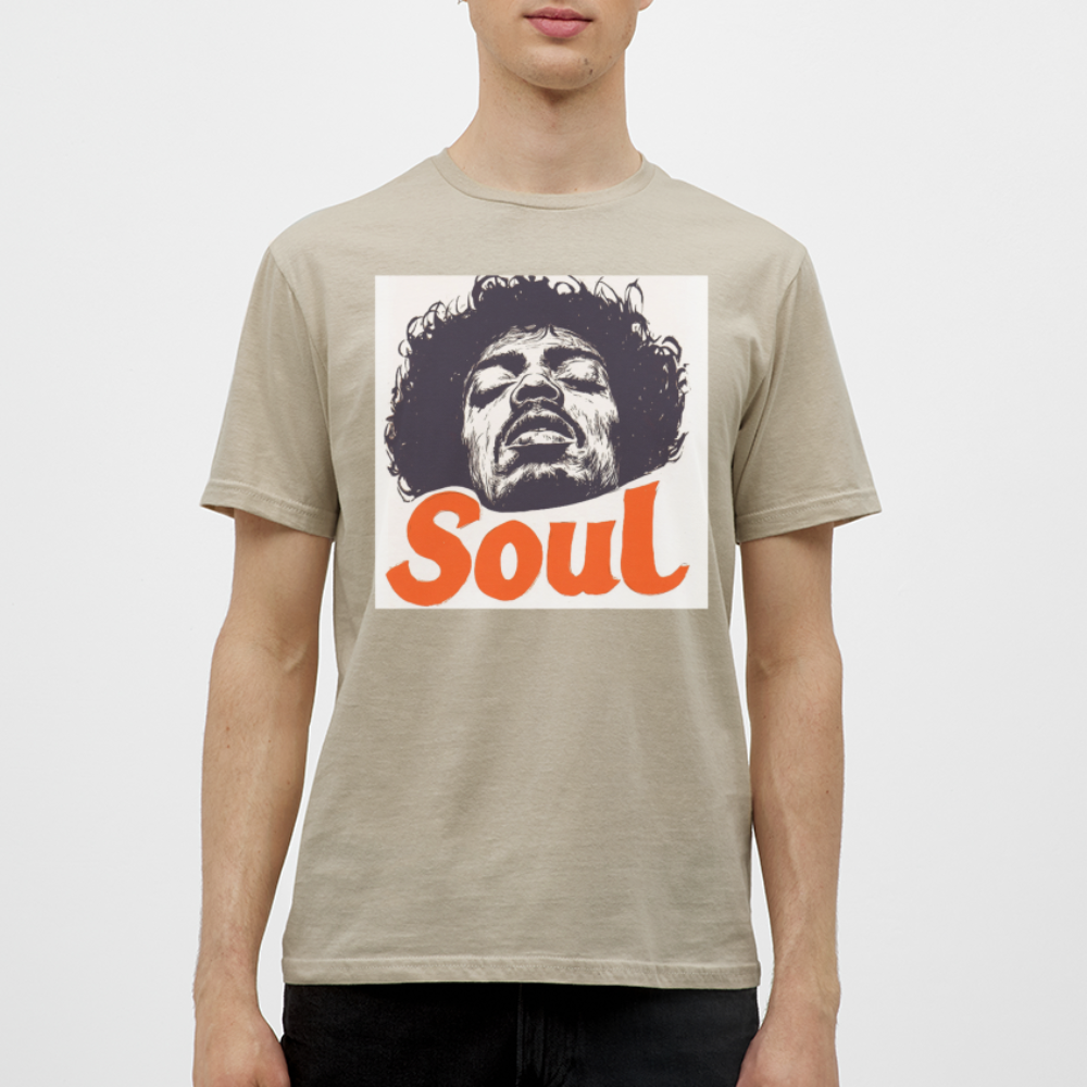 Kärlek, frihet och rättvisa, T-shirt herr - sandbeige