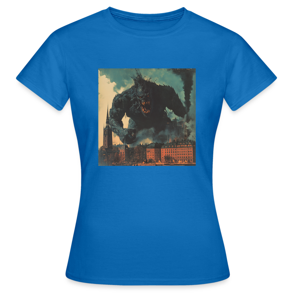 Helvetesstorm över Staden, T-shirt dam - royalblå