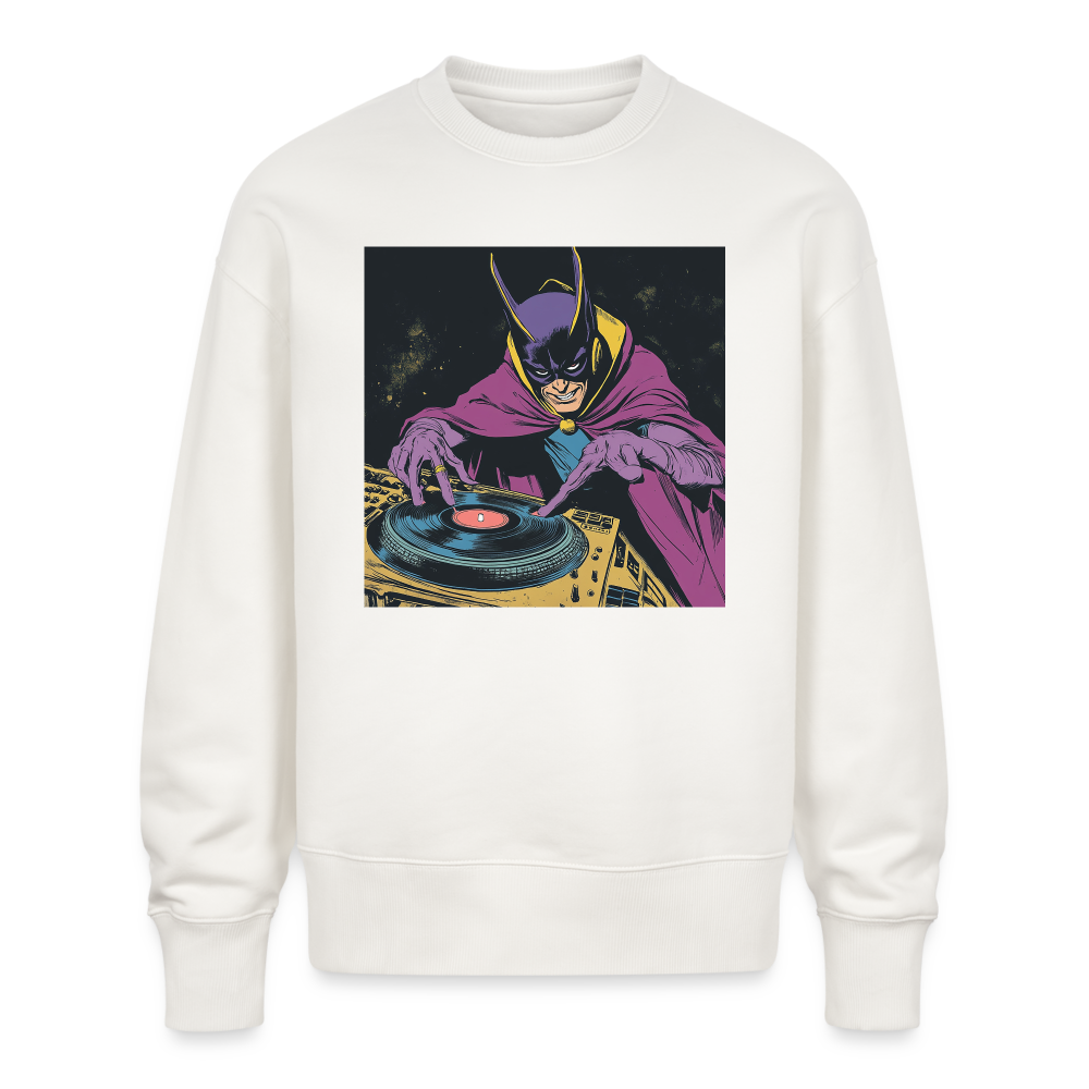 Purple Pulse, Ekologisk oversizetröja RADDER unisex från Stanley/Stella - OFF WHITE