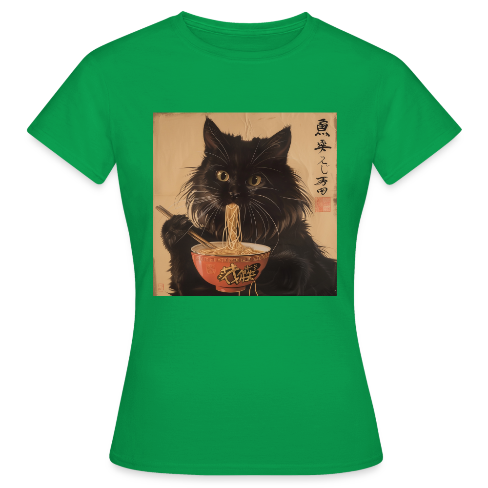 Kejsarens Katt och Ramens Hemlighet, T-shirt dam - kellygrön
