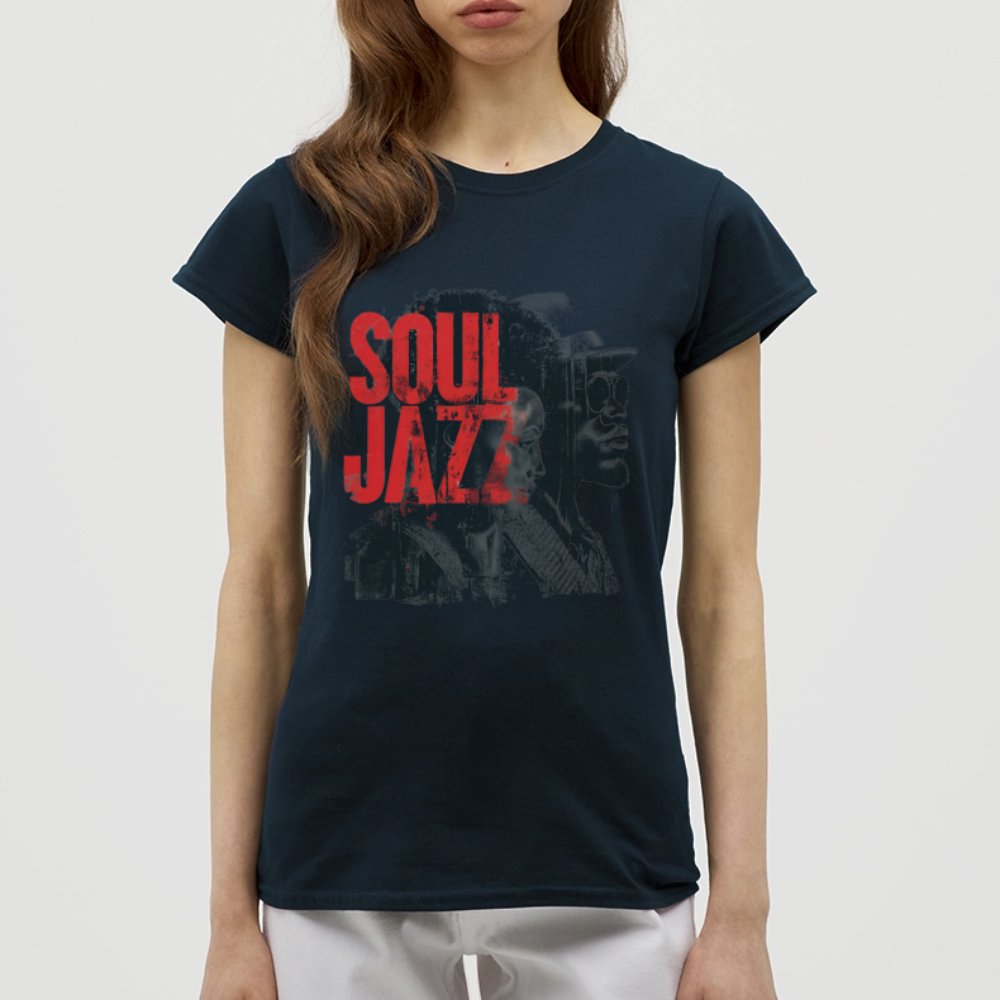 The Essence of Soul Jazz, T-shirt dam - marinblå