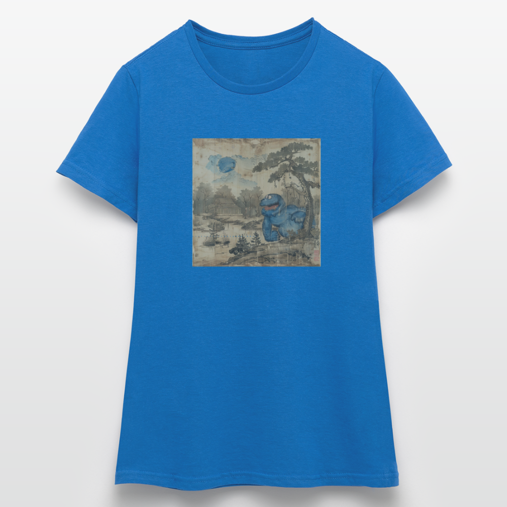 Uramiko vid floden, T-shirt dam - royalblå