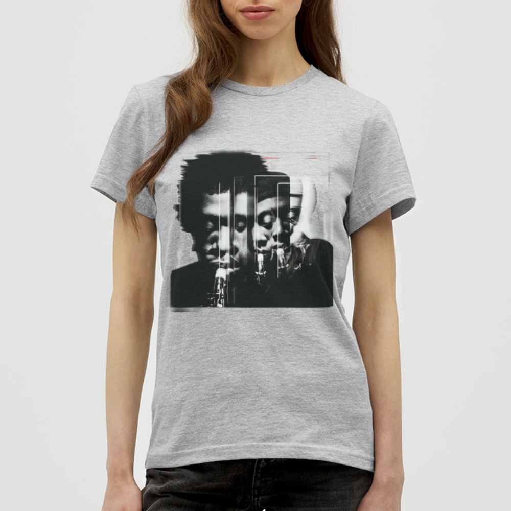 Between Breaths, T-shirt dam - gråmelerad
