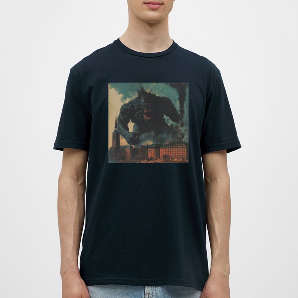 Helvetesstorm över Staden, T-shirt herr - marinblå