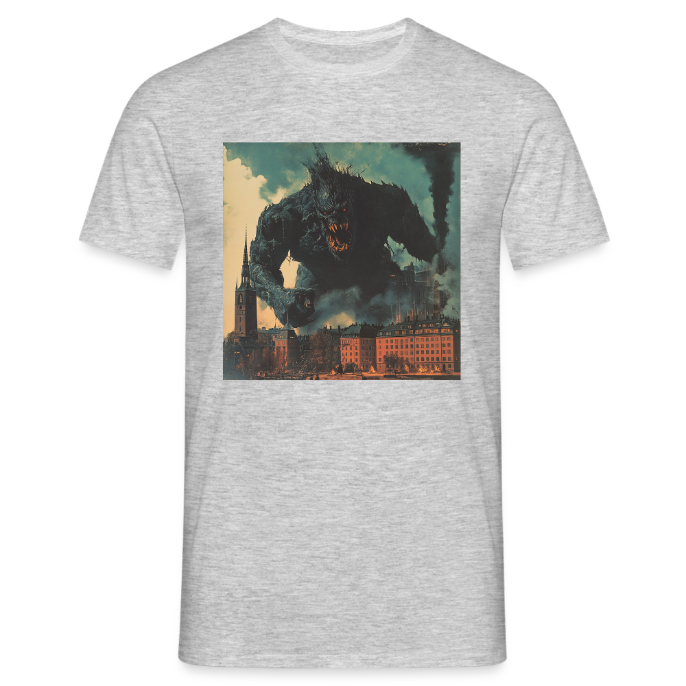 Helvetesstorm över Staden, T-shirt herr - gråmelerad