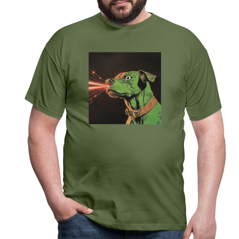 Strålhunden, T-shirt herr - Militärgrön