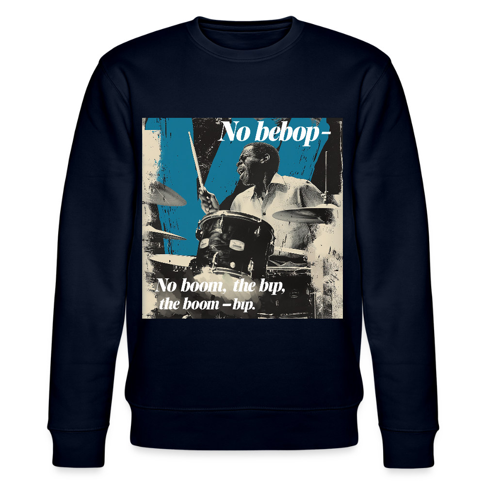 Push It Bebop, Ekologisk sweatshirt CHANGER unisex från Stanley/Stella - marinblått