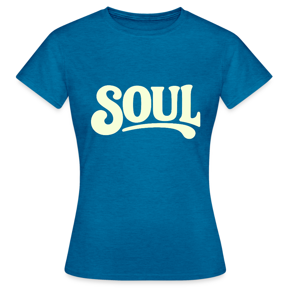 All About Soul, T-shirt dam - antikblå safirljung