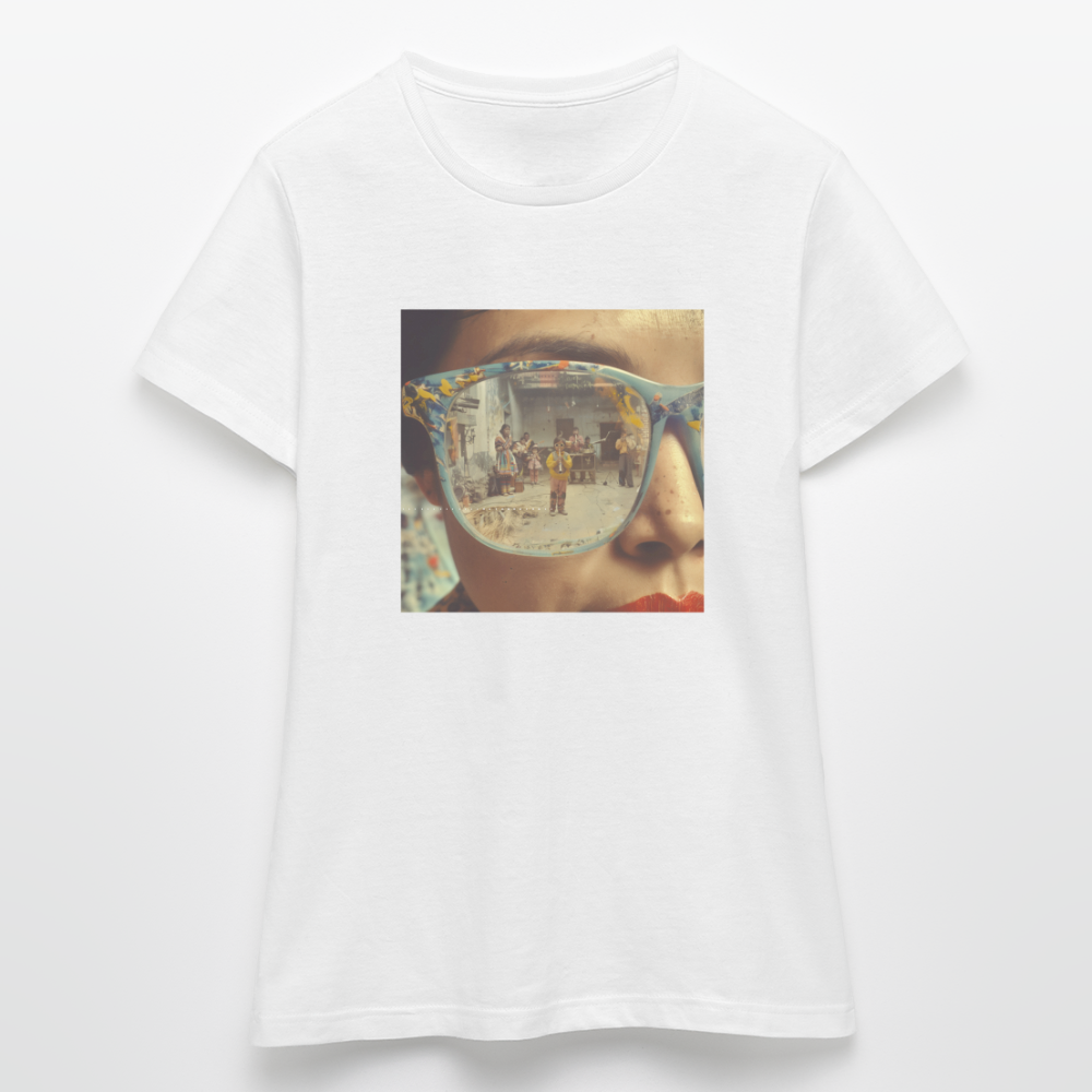 Reflektioner av Anderna, T-shirt dam - vit