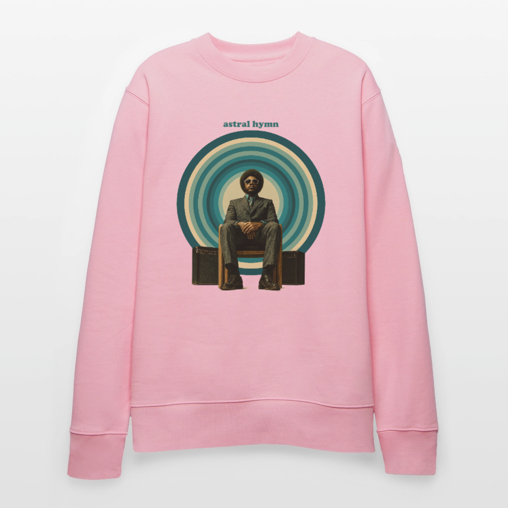 The Creator Has a Free Jazz Plan, Ekologisk sweatshirt CHANGER unisex från Stanley/Stella - ljusrosa