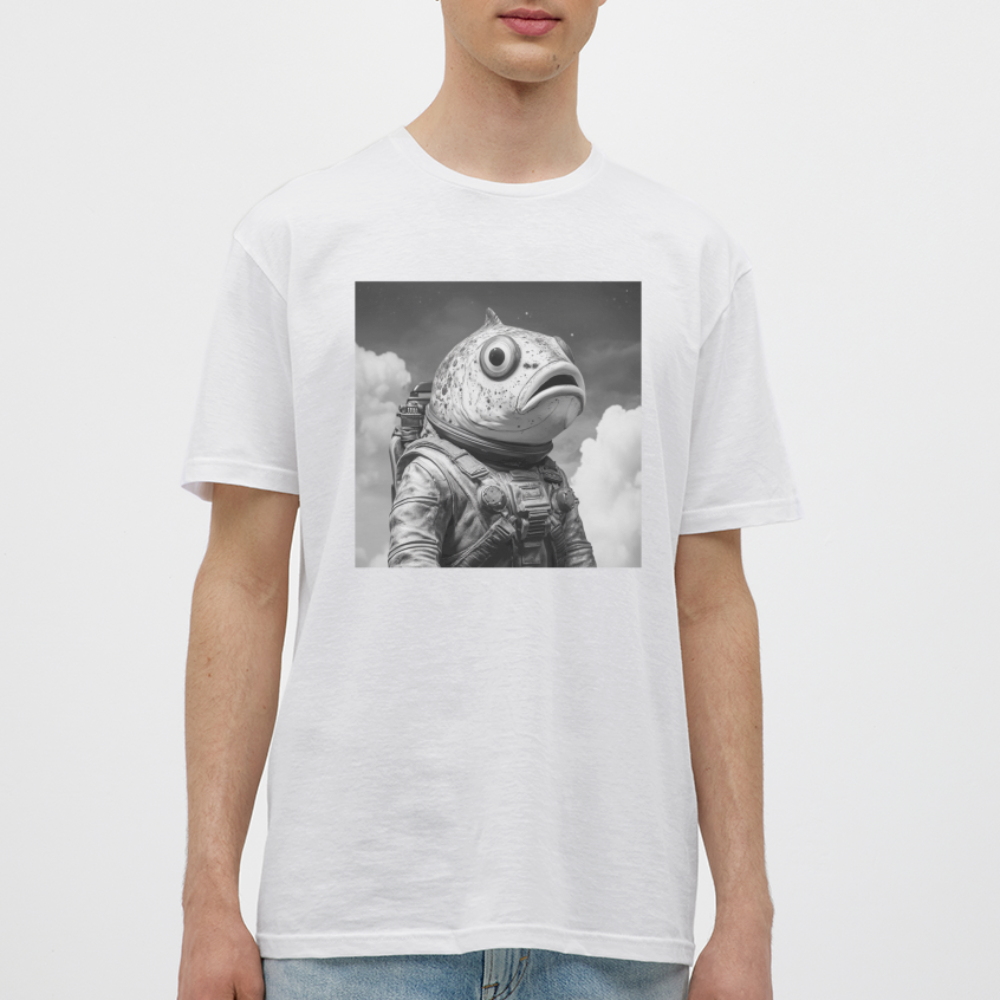 En ensam simtur i universum, T-shirt herr - vit