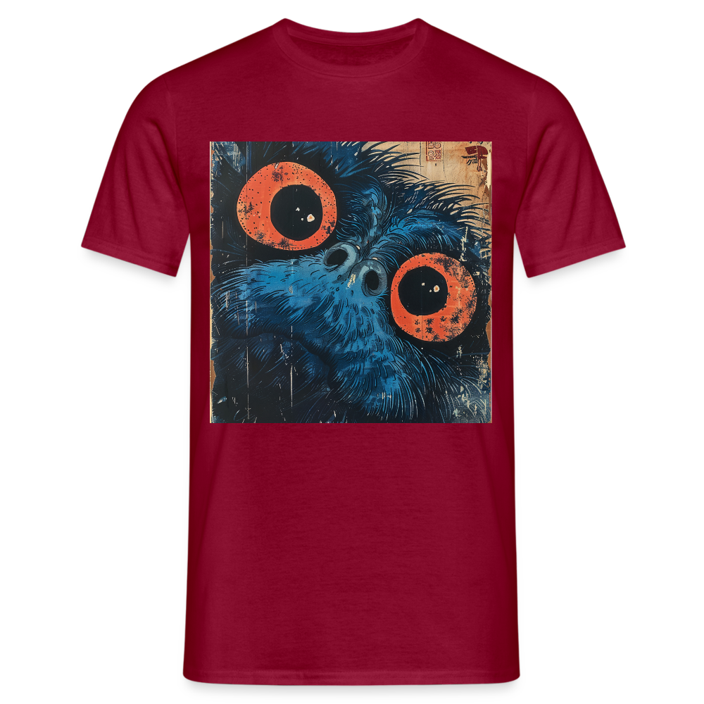 Den blå vännen, T-shirt herr - tegelröd