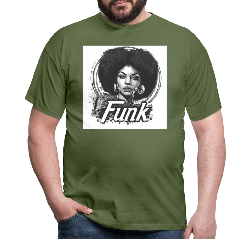 Funk Queen: Power in Motion, T-shirt herr - Militärgrön