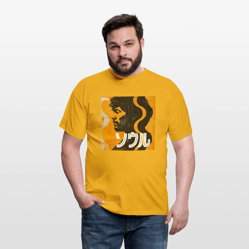 Nippon Grooves, T-shirt unisex - gul