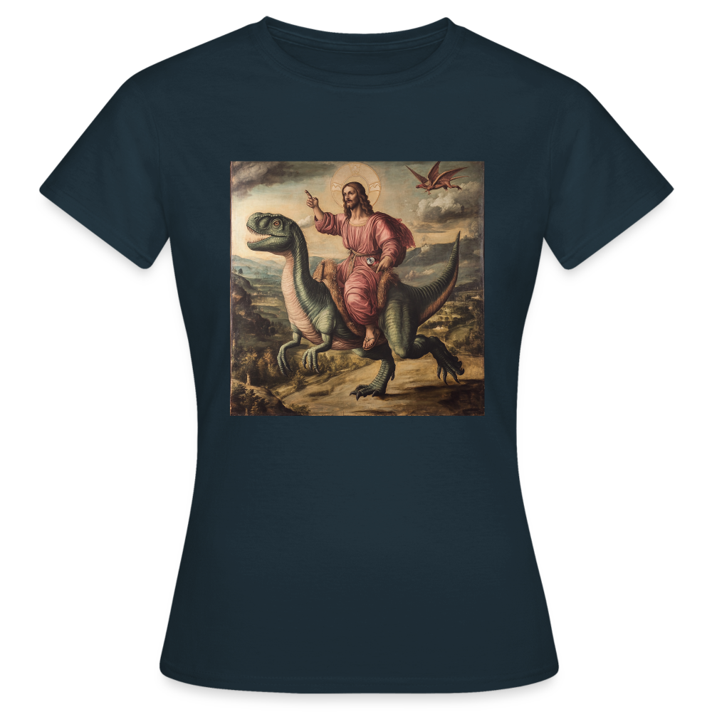 Ritten genom Tiden, T-shirt dam - marinblå
