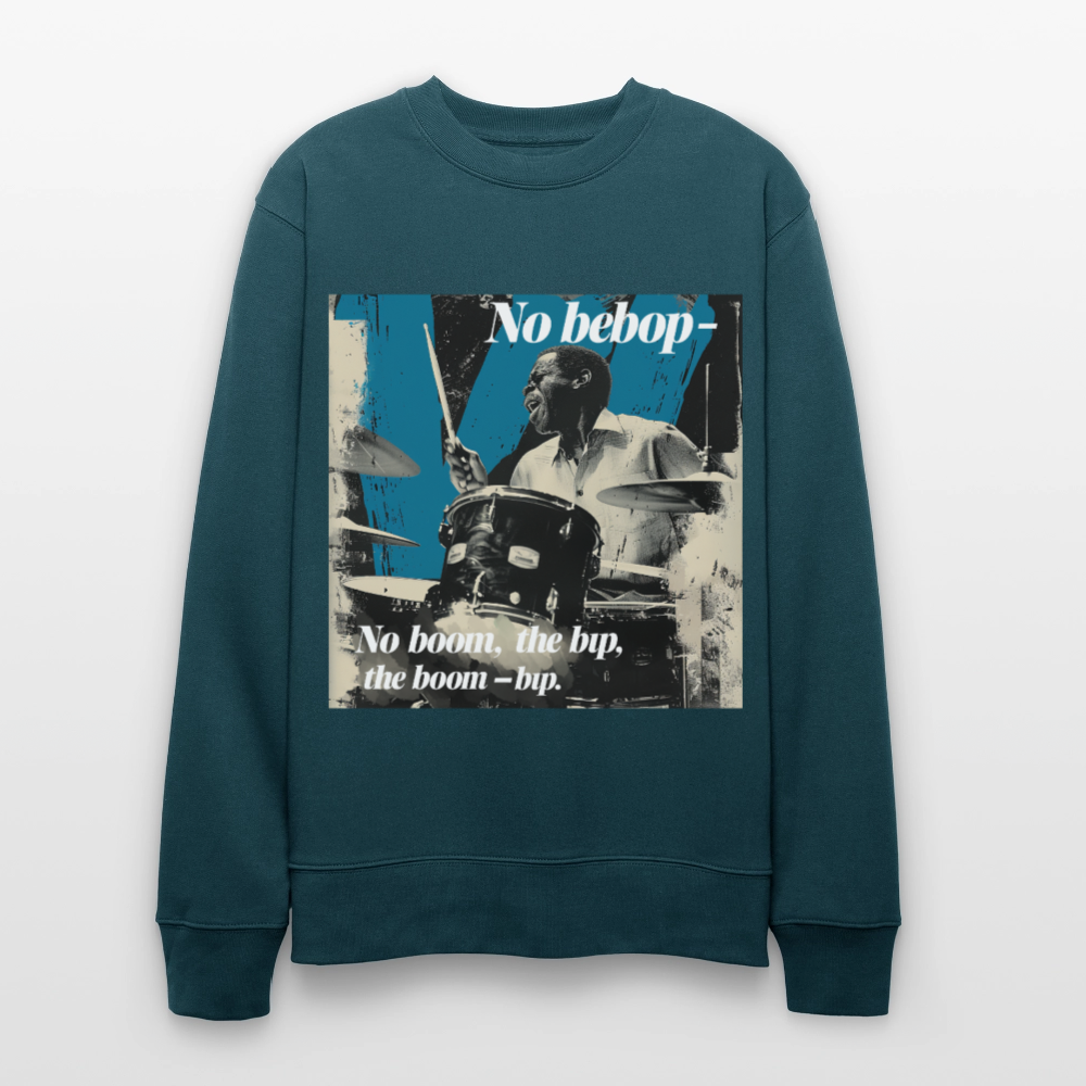 Push It Bebop, Ekologisk sweatshirt CHANGER unisex från Stanley/Stella - mörk petrol