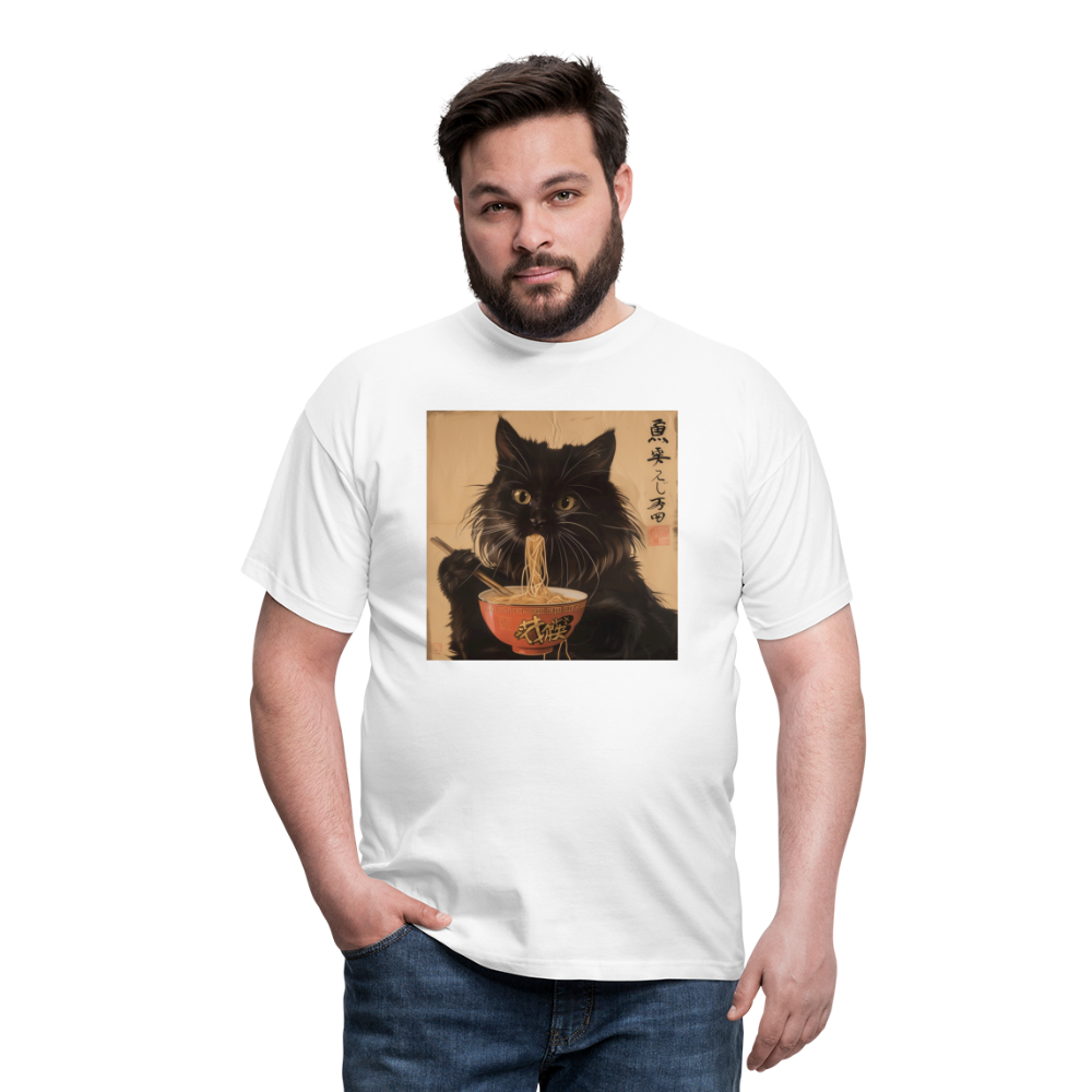 Kejsarens Katt och Ramens Hemlighet, T-shirt herr - vit