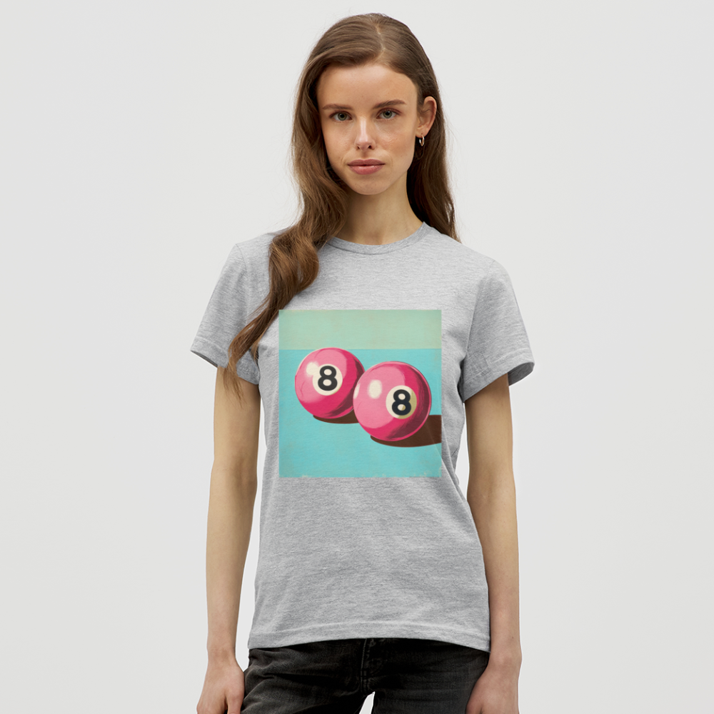 Rosa Rivaler, T-shirt dam - gråmelerad