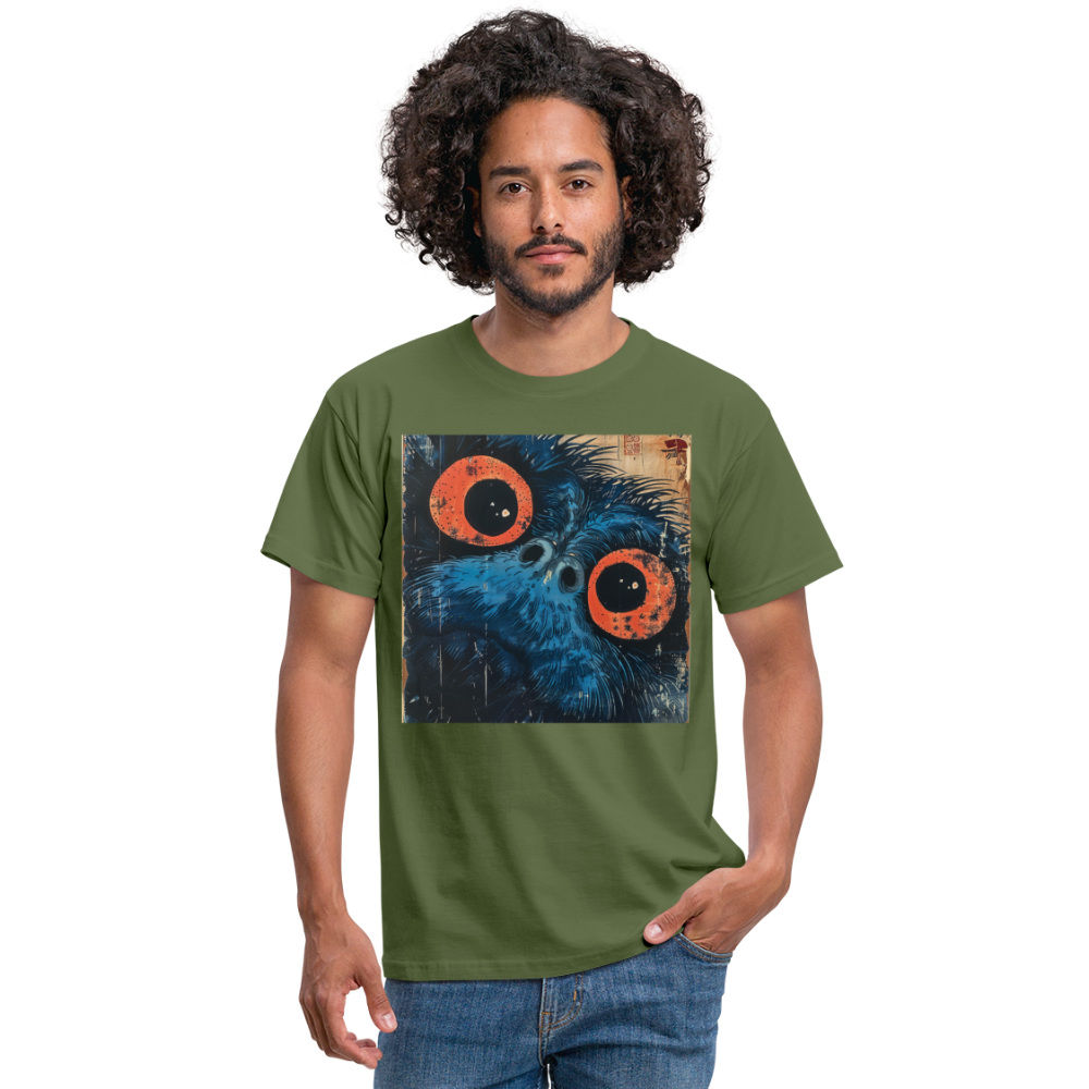 Den blå vännen, T-shirt herr - Militärgrön