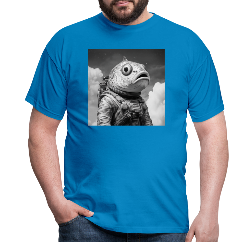 En ensam simtur i universum, T-shirt herr - kungsblå