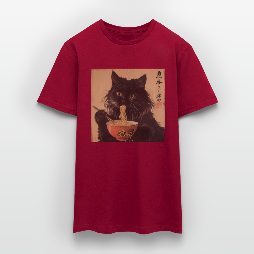 Kejsarens Katt och Ramens Hemlighet, T-shirt herr - tegelröd