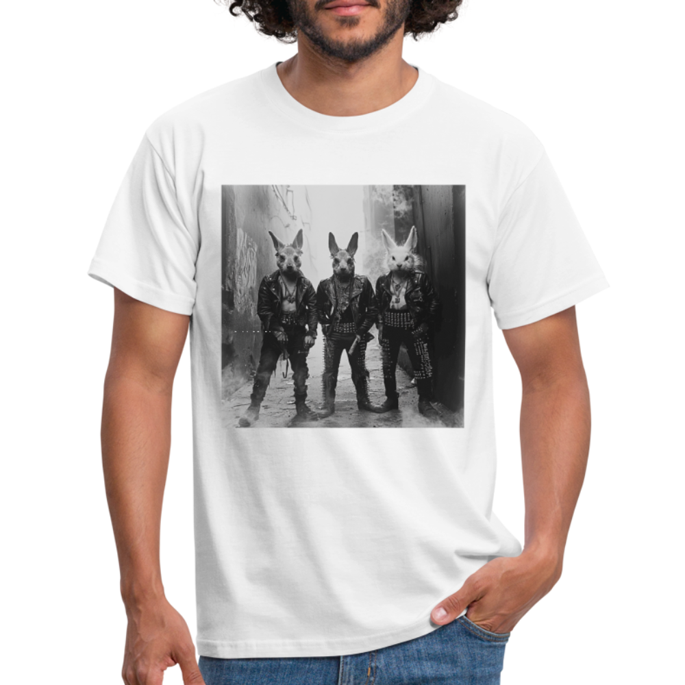 The Hare Raisers, T-shirt herr - vit