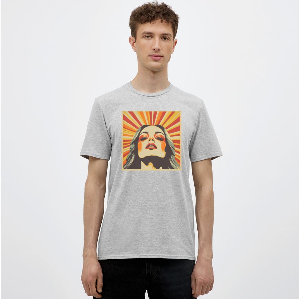 Dagens Första Strålar, T-shirt herr - gråmelerad