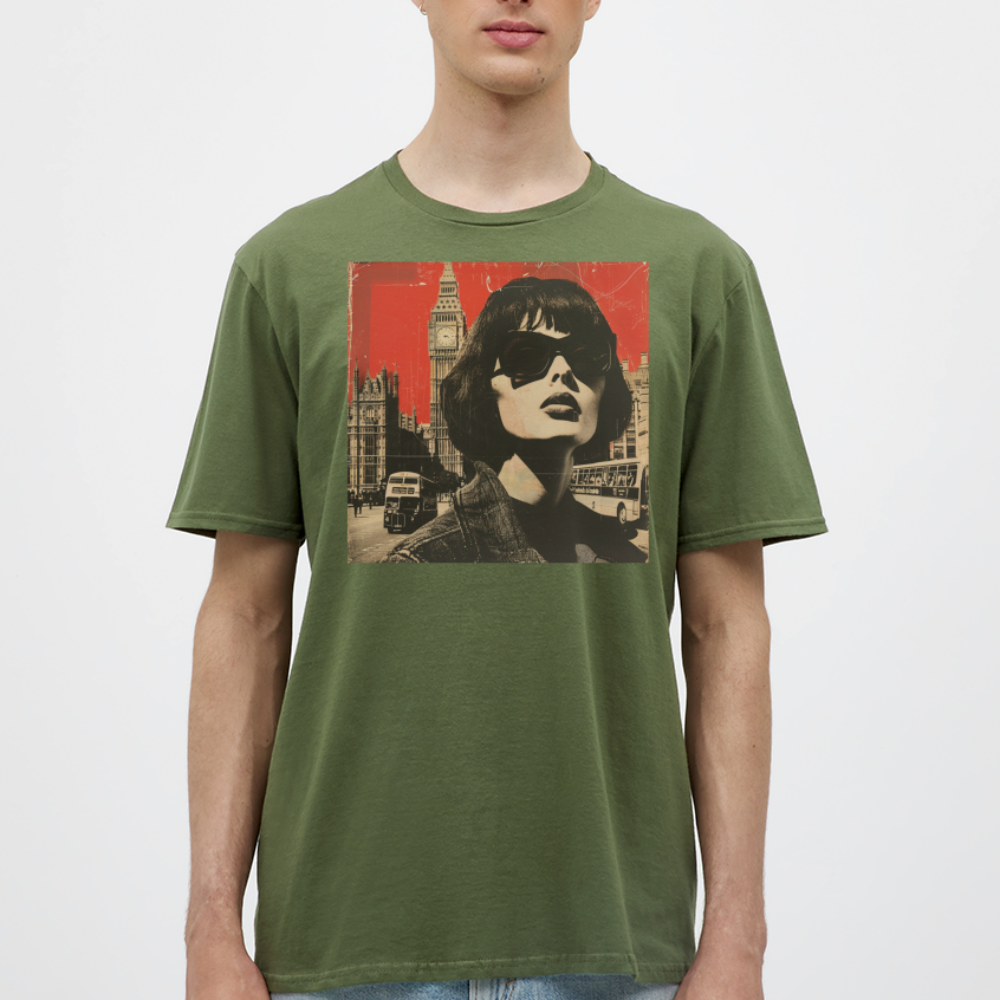 T-shirt herr - Militärgrön