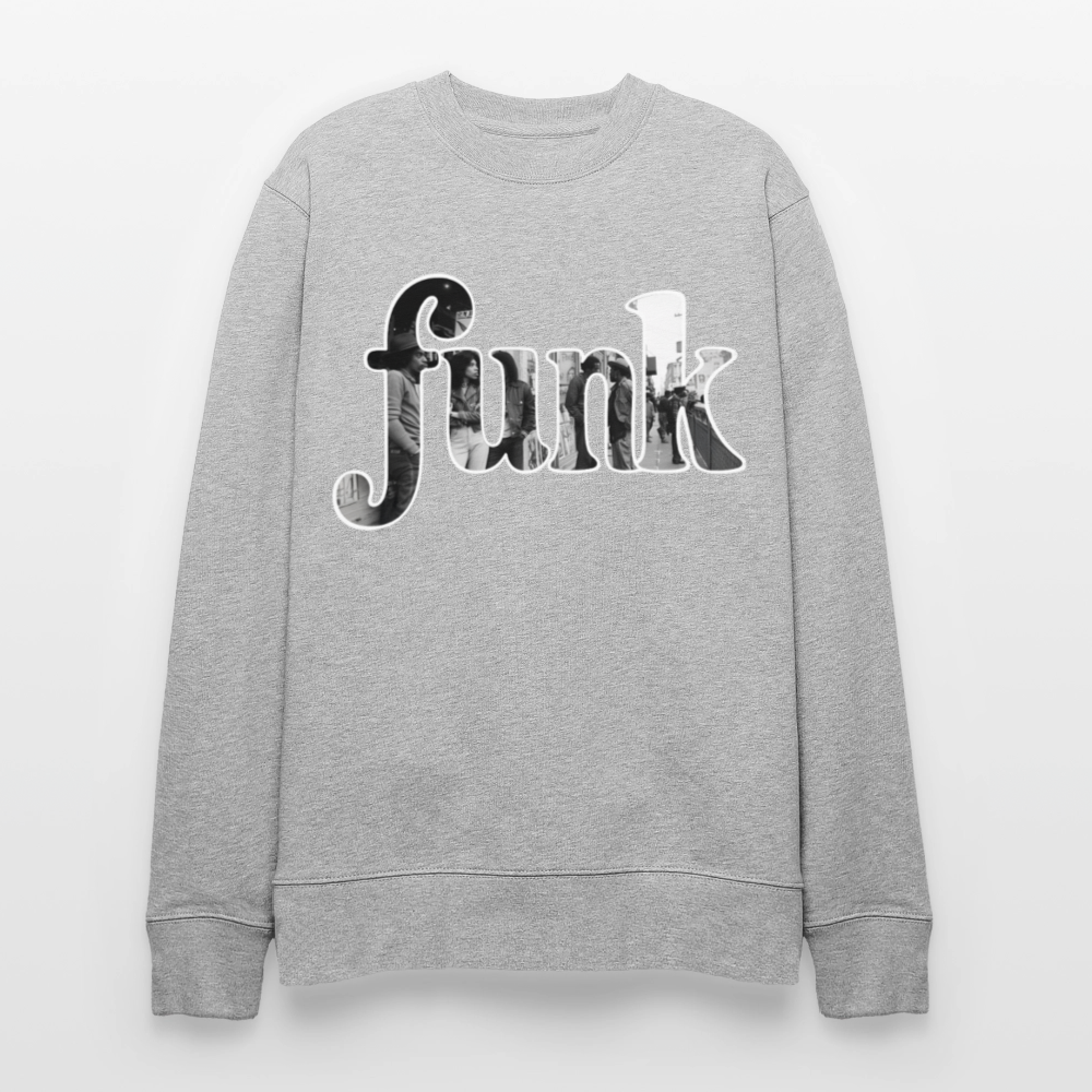 Funk Vibes, Ekologisk sweatshirt CHANGER unisex från Stanley/Stella - gråmelerad