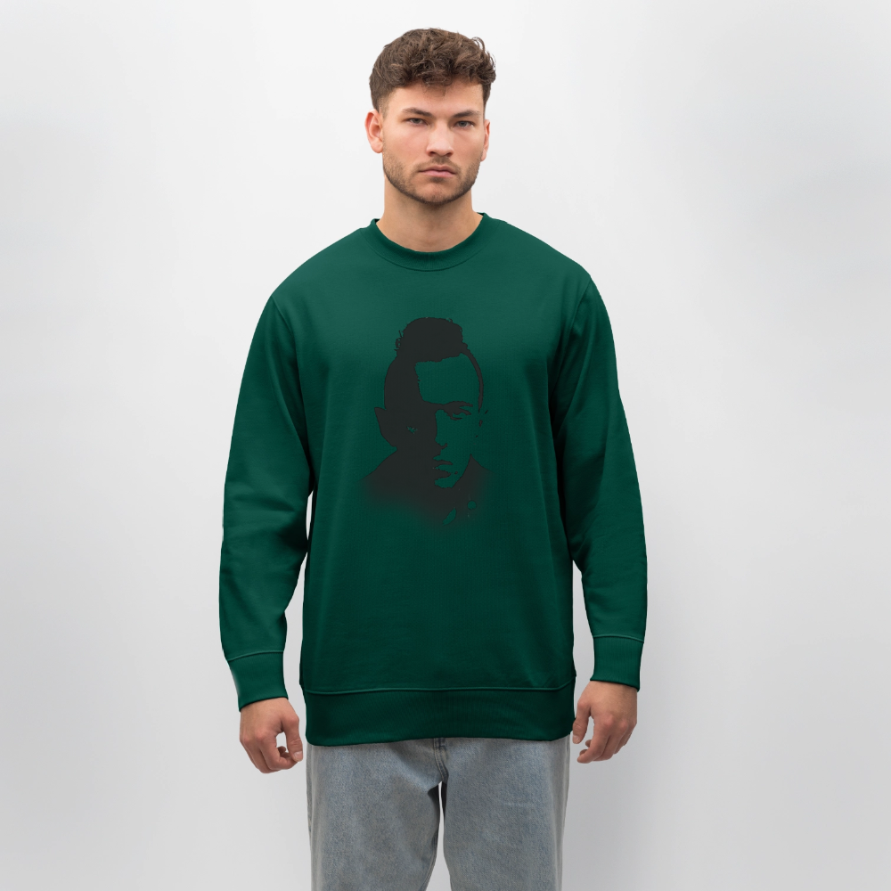 Stencil of Rebellion, Ekologisk sweatshirt CHANGER unisex från Stanley/Stella - skogsgrön