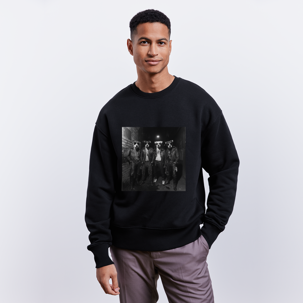 Barking Riot, Ekologisk oversizetröja RADDER unisex från Stanley/Stella - svart