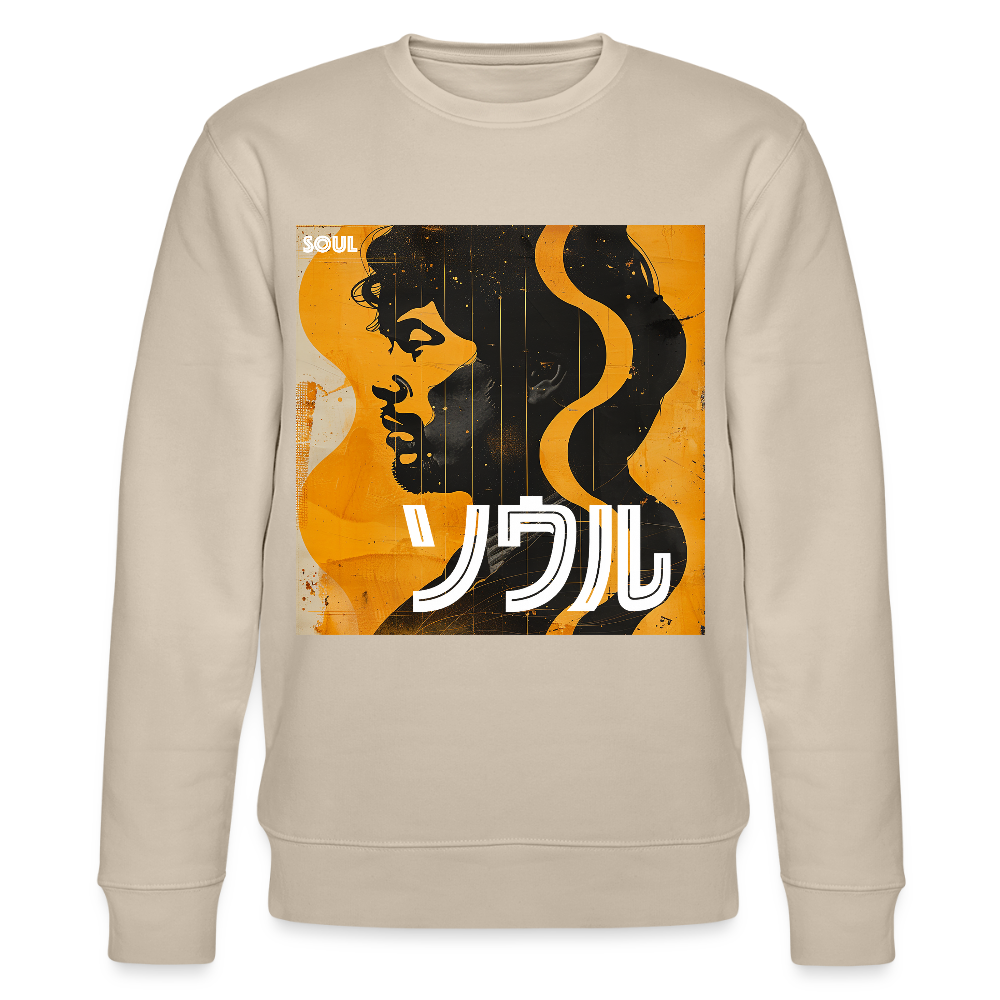 Nippon Grooves, Ekologisk sweatshirt CHANGER unisex från Stanley/Stella - beige