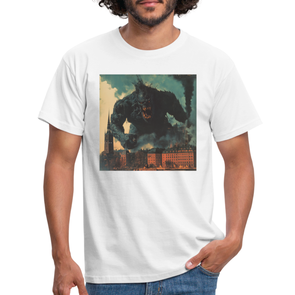 Helvetesstorm över Staden, T-shirt herr - vit