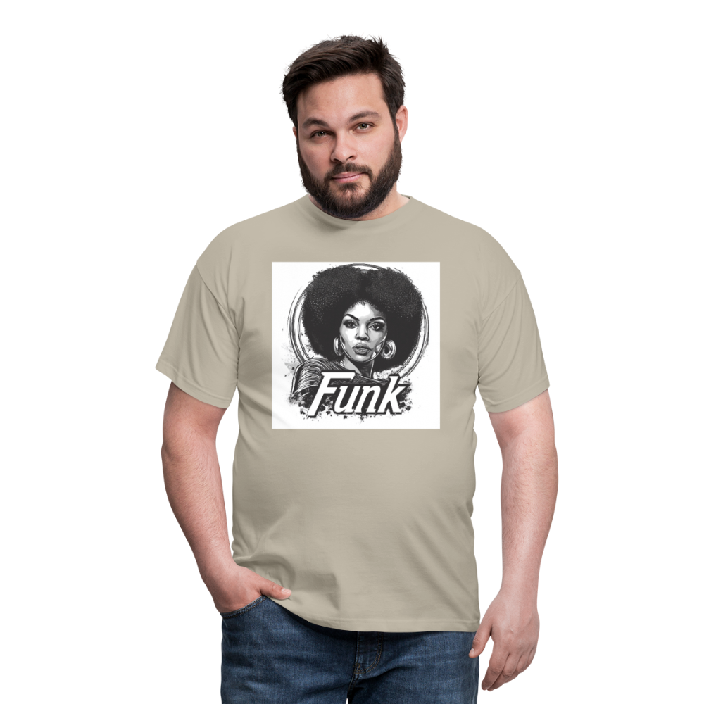 Funk Queen: Power in Motion, T-shirt herr - sandbeige