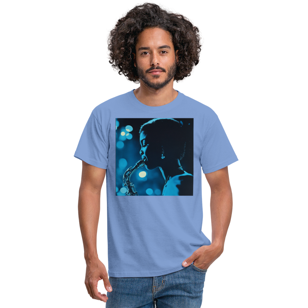 Blå toner i skymningen, T-shirt herr - carolina blue