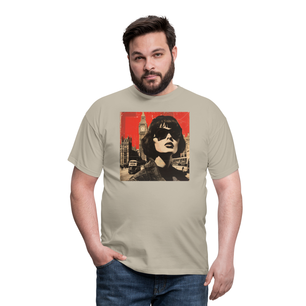 T-shirt herr - sandbeige