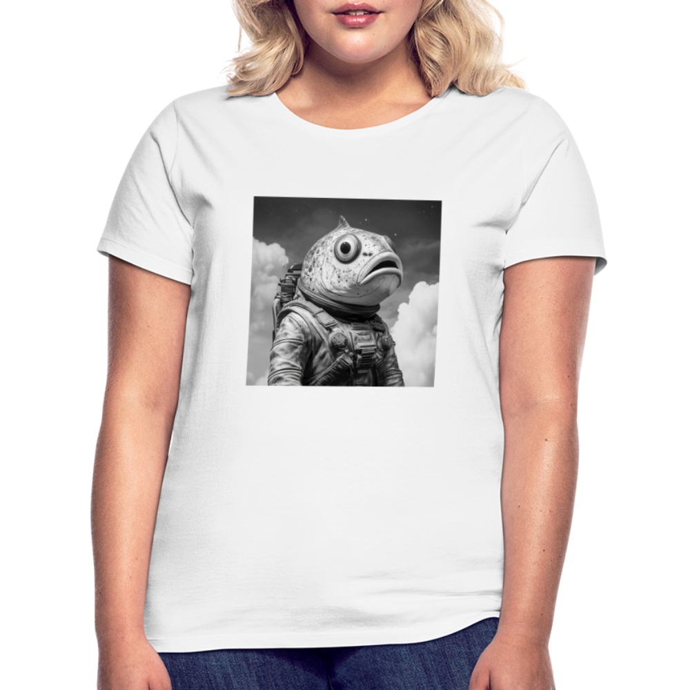 En ensam simtur i universum, T-shirt dam - vit