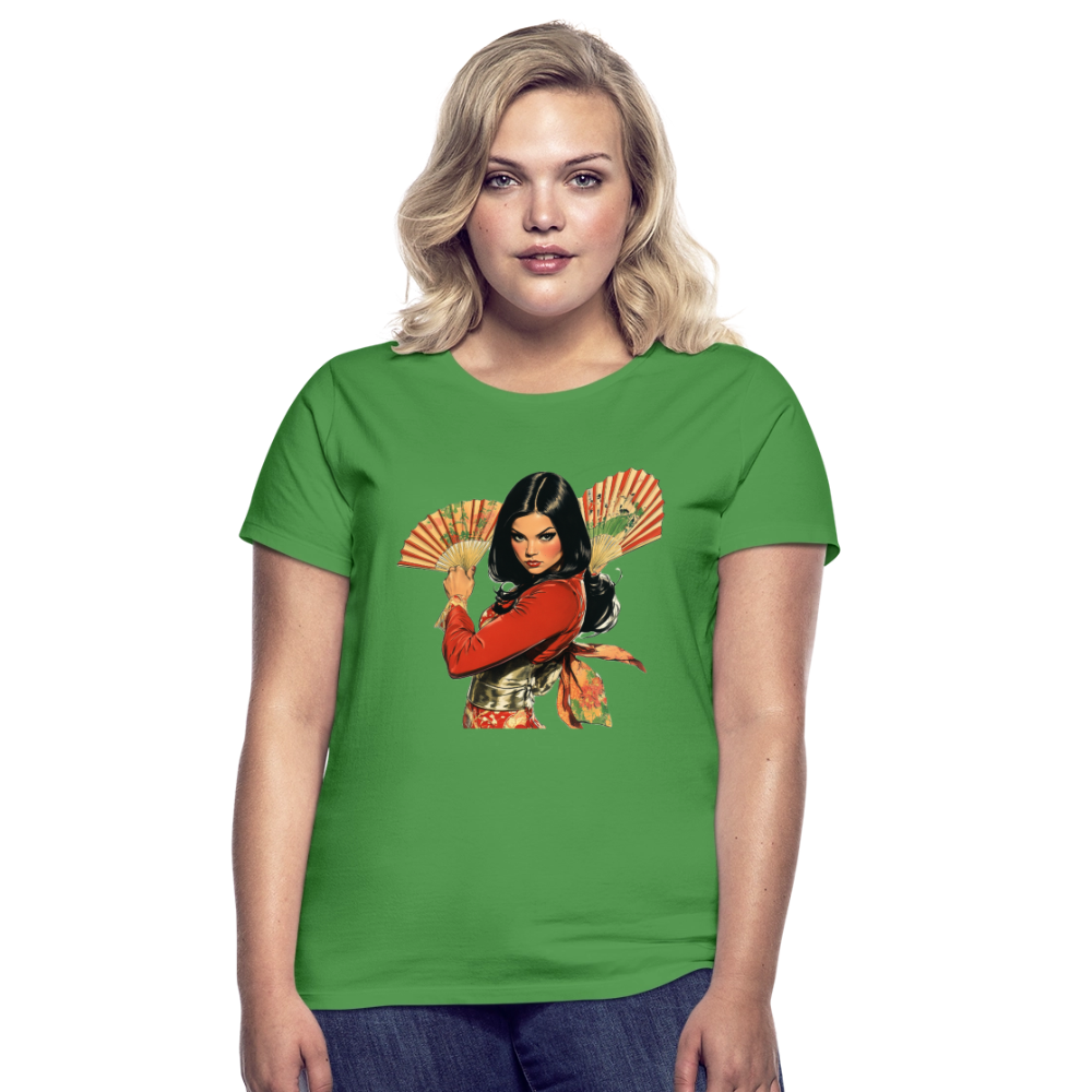 Dansen med Solfjädrar: Vindens krigare, T-shirt dam - kellygrön
