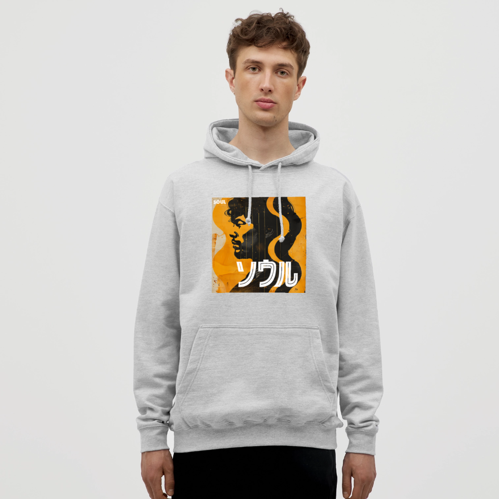 Nippon Grooves, Luvtröja unisex - ljusgråmelerad