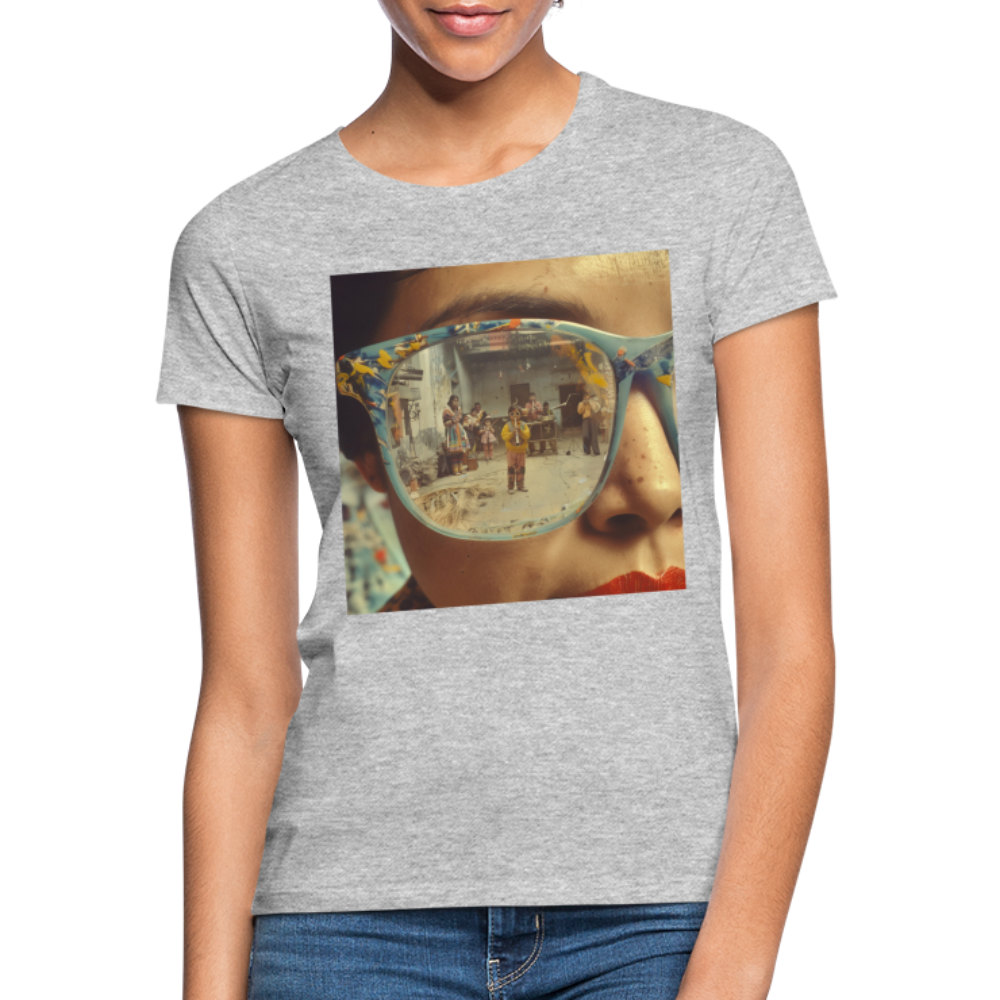 Reflektioner av Anderna, T-shirt dam - gråmelerad