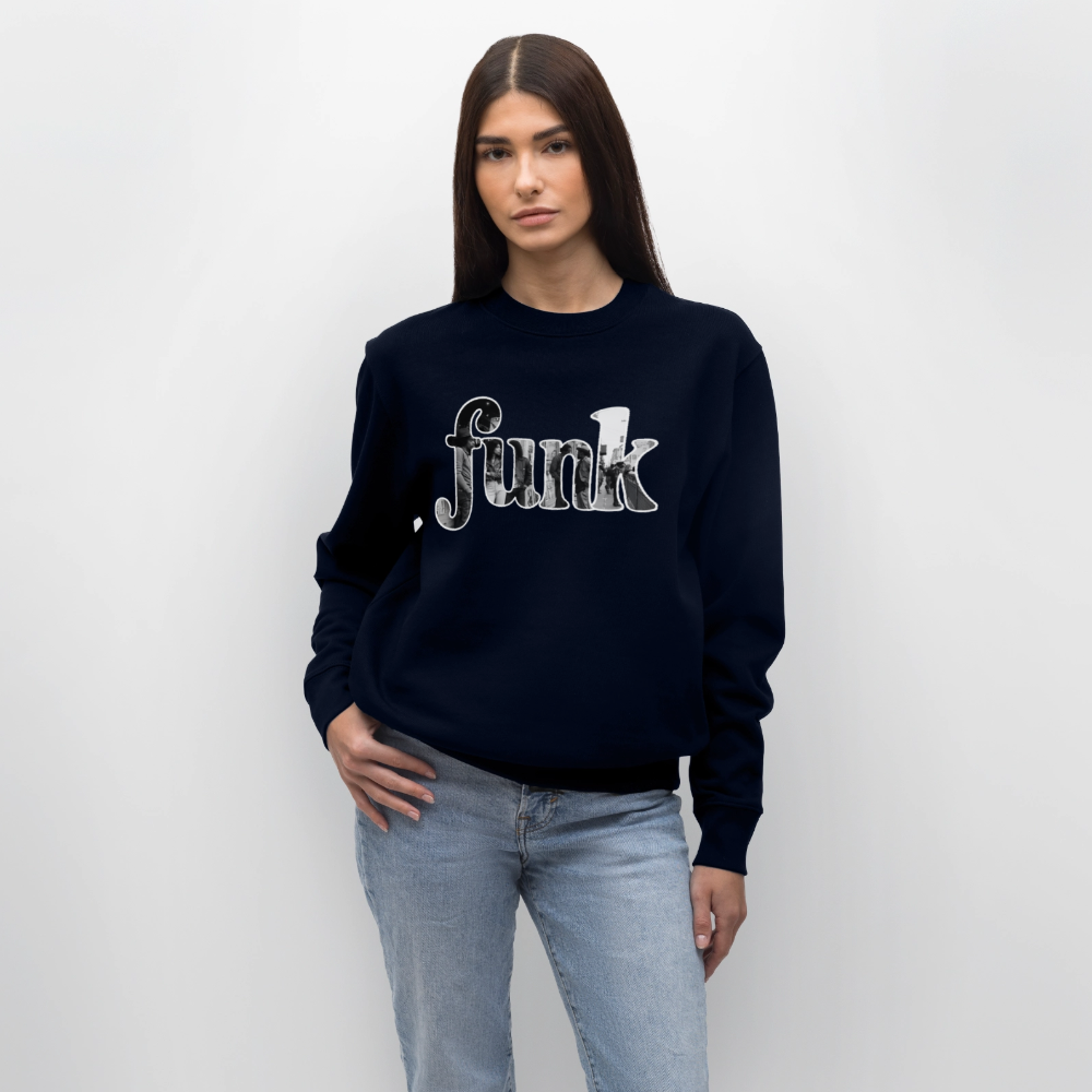 Funk Vibes, Ekologisk sweatshirt CHANGER unisex från Stanley/Stella - marinblått