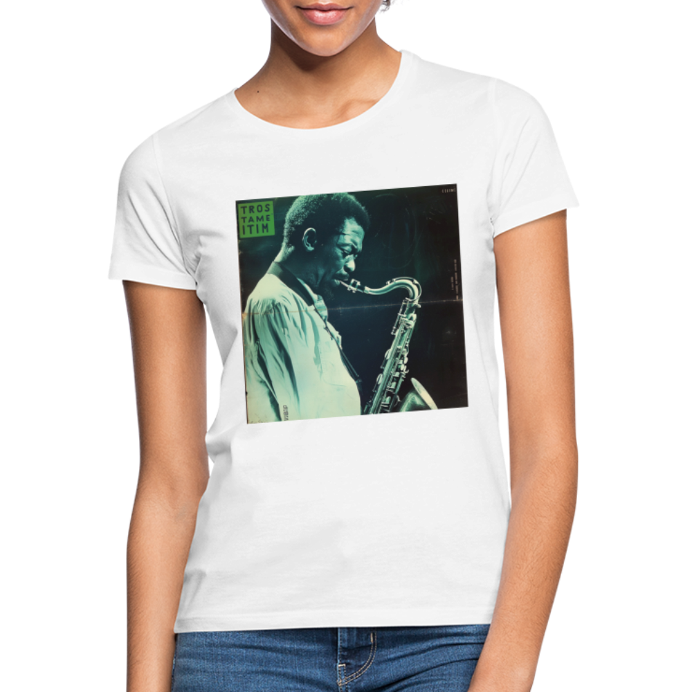 Gåtfull figur i jazzens underground, T-shirt dam - vit