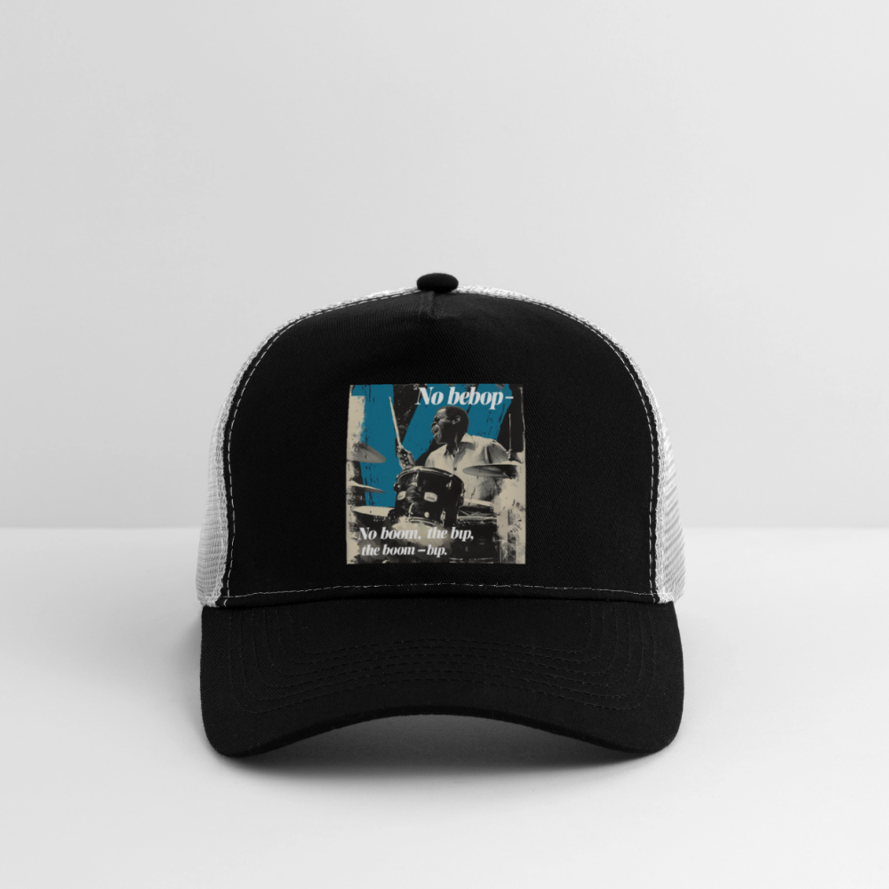 Push It Bebop, Trucker Cap - svart/stengrå