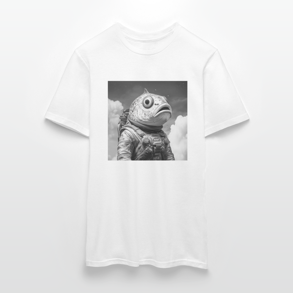 En ensam simtur i universum, T-shirt herr - vit